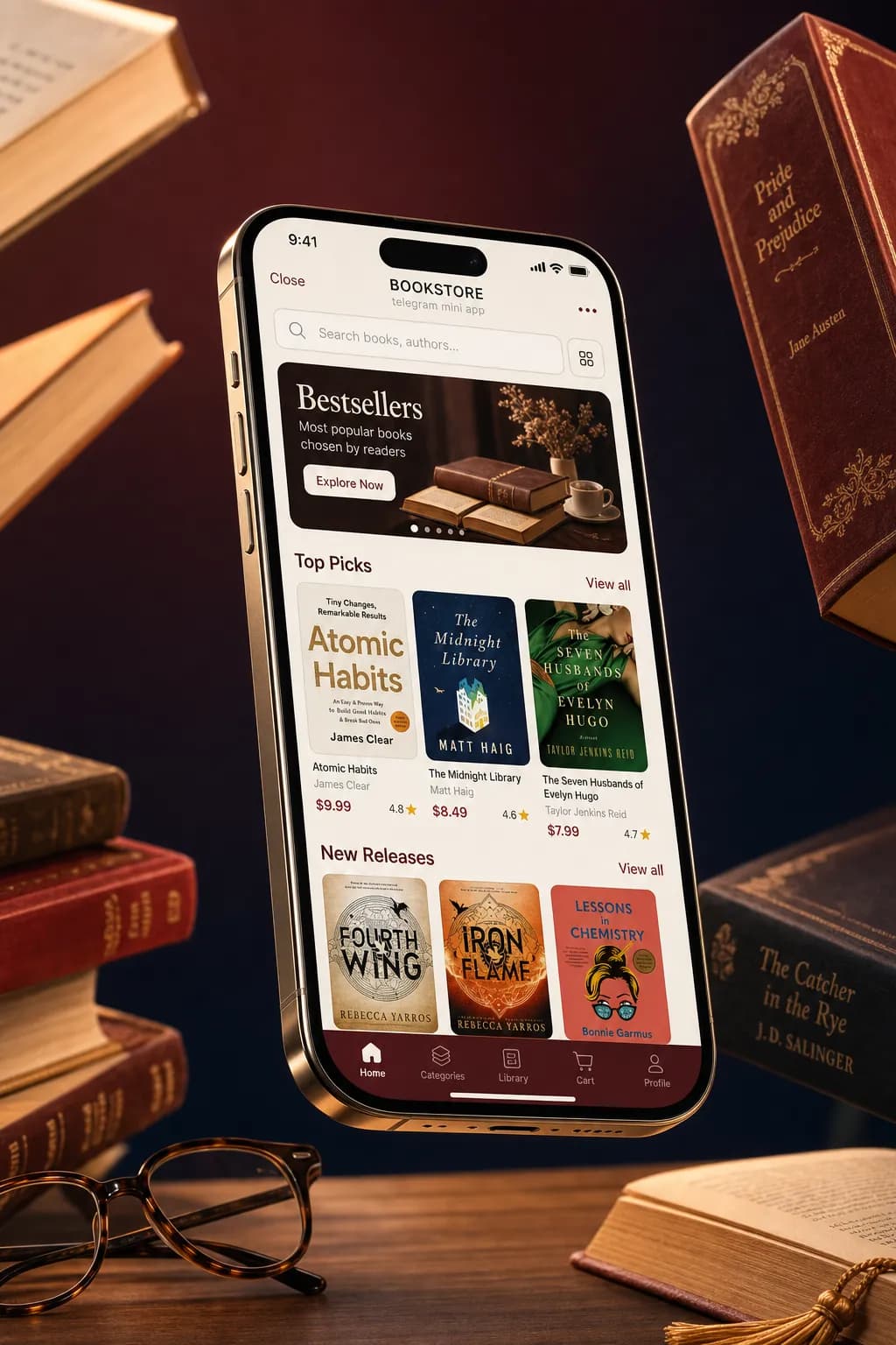 Chapter, Books storefront design