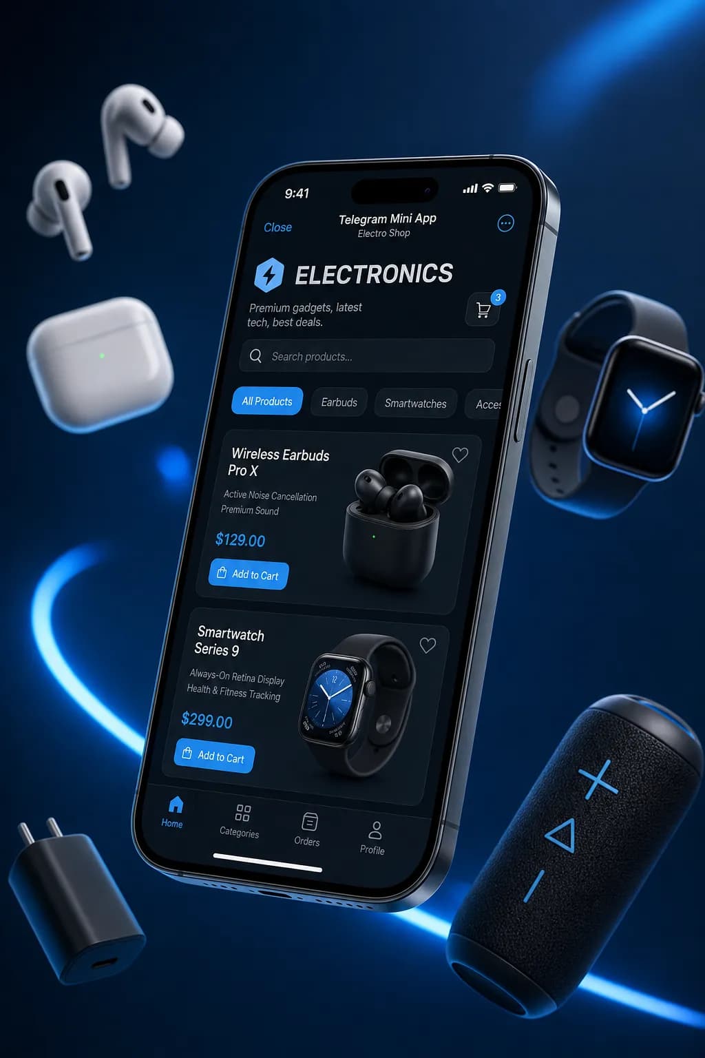 Circuit, Electronics storefront design