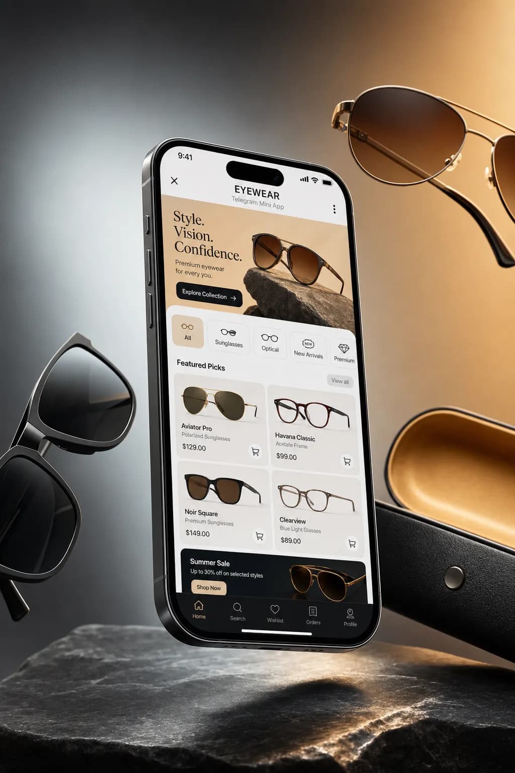 Optic, Eyewear storefront design