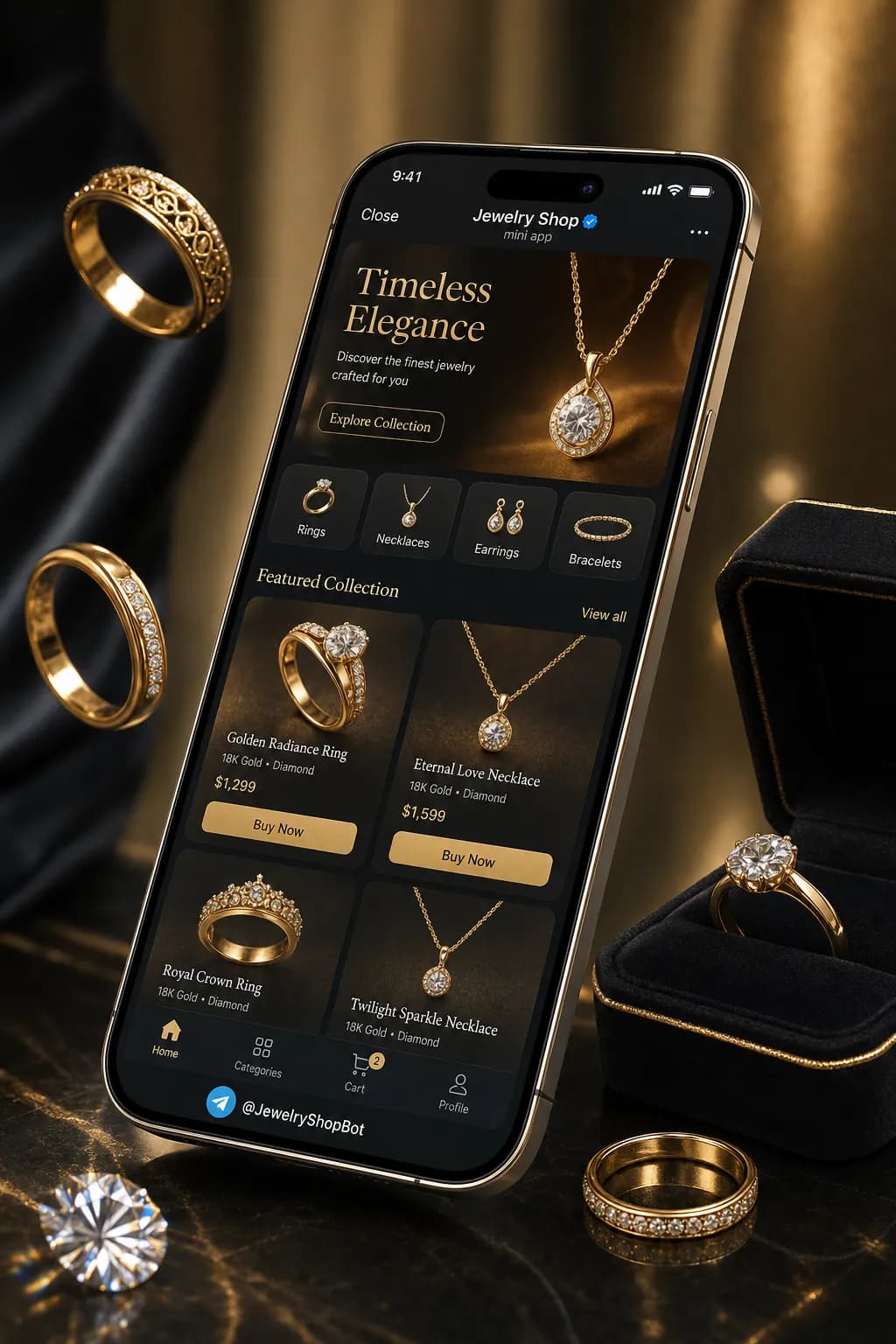 Aurum, Jewelry storefront design