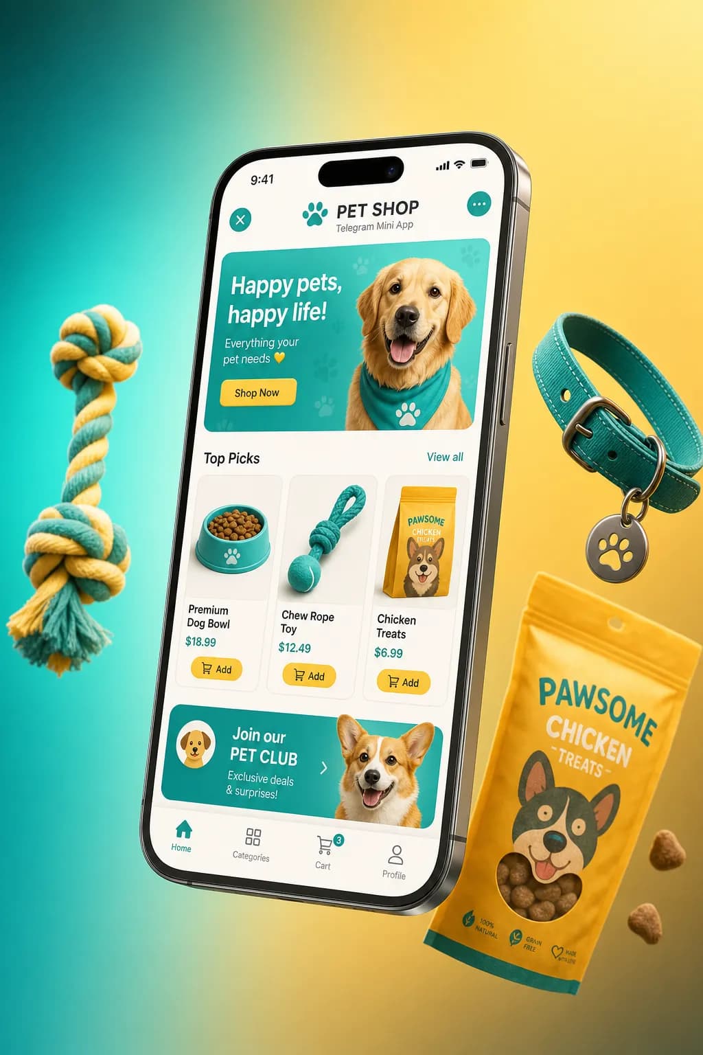 Paws, Pet Shop storefront design