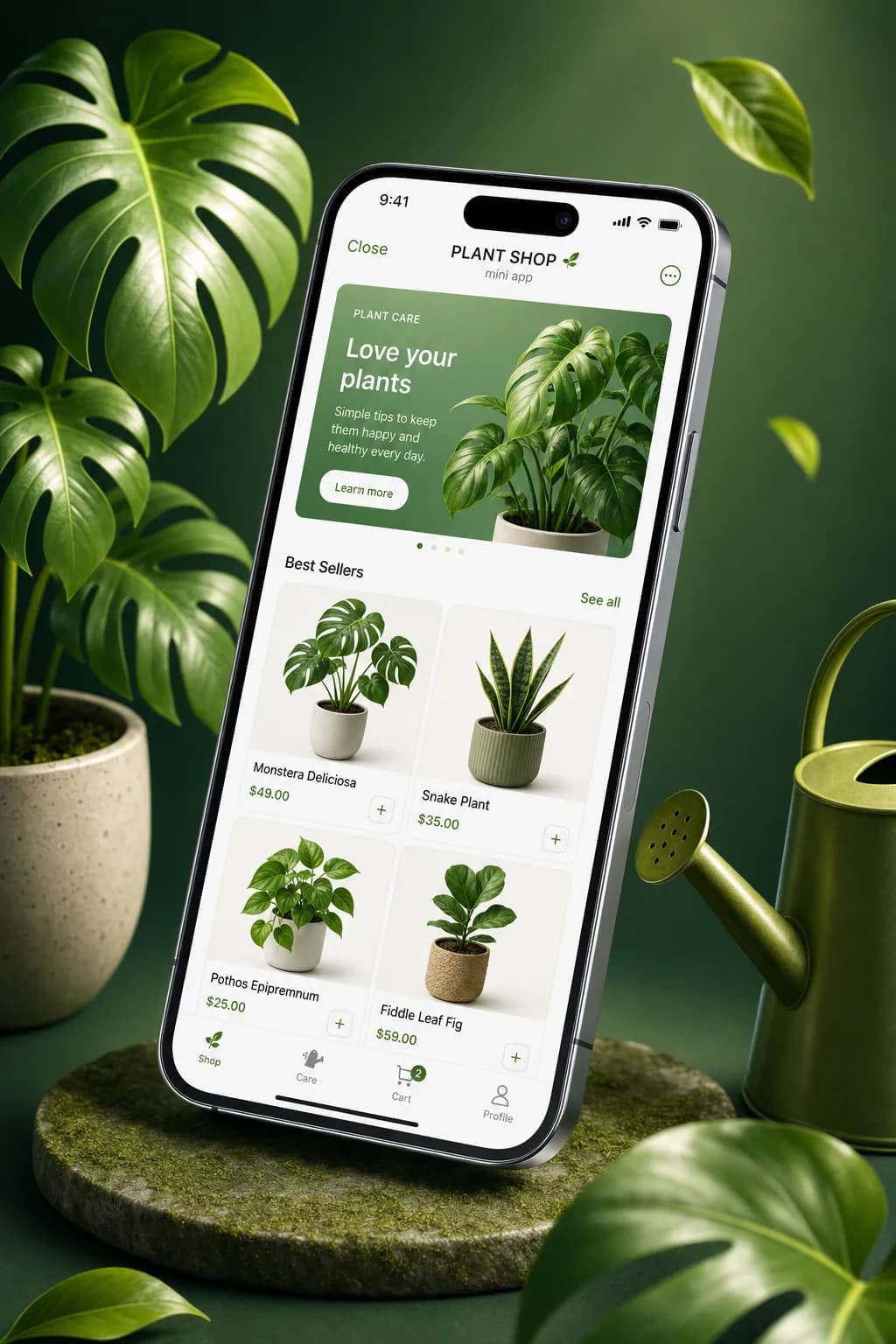 Botanica, Plants storefront design
