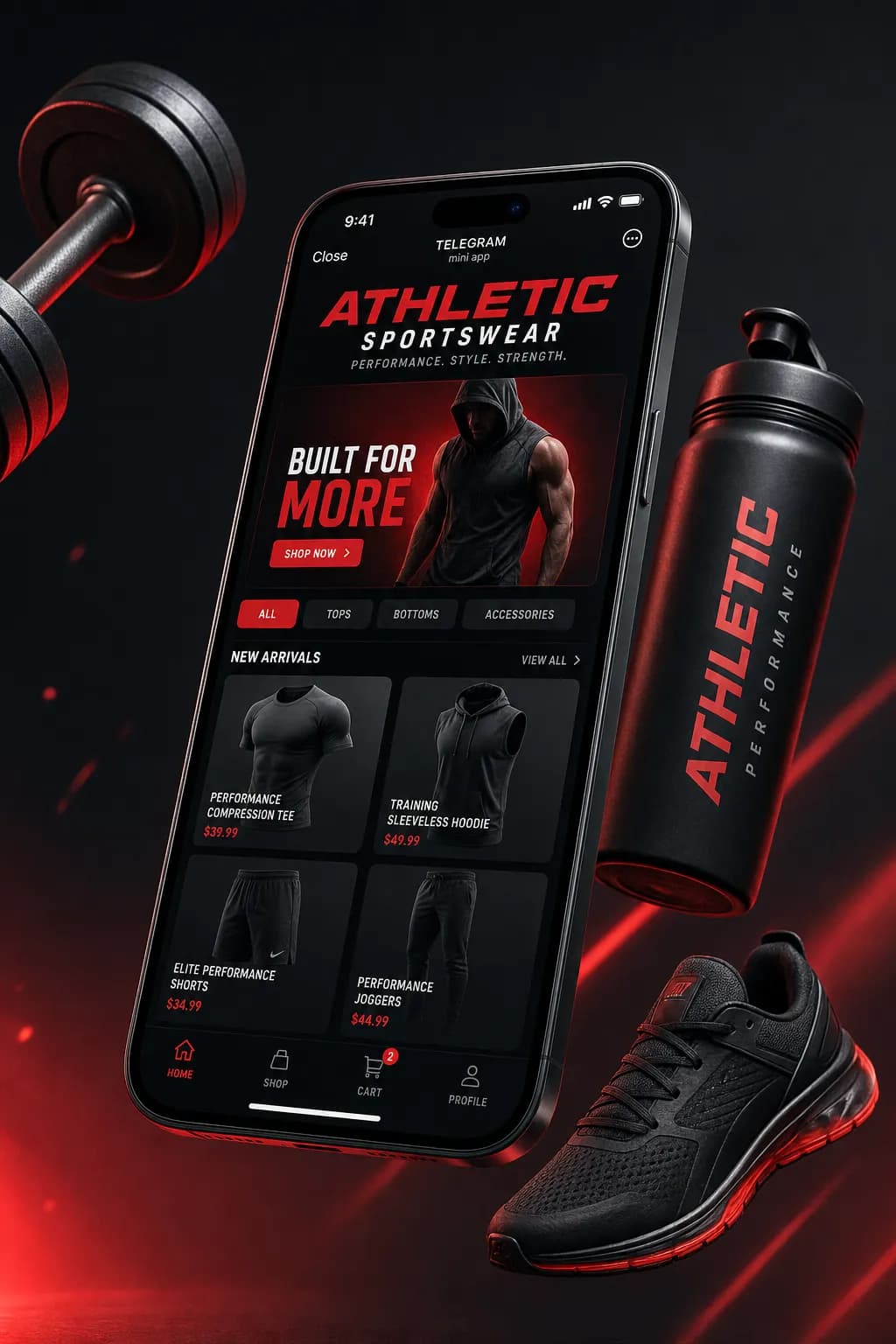 Momentum, Sportswear storefront design